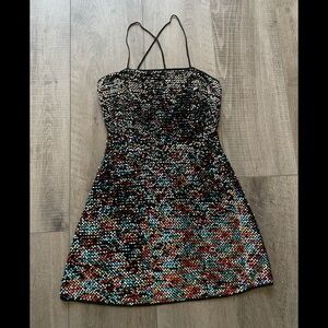 Wild Honey Parris Sequin Dress Size Small